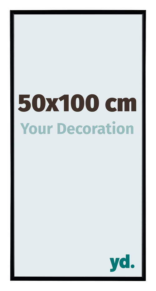 Evry Plastic Photo Frame 50x100cm Black Matt Front Size | Yourdecoration.com