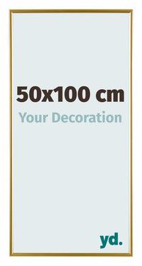 Evry Plastic Photo Frame 50x100cm Gold Front Size | Yourdecoration.com
