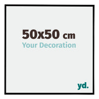 Evry Plastic Photo Frame 50x50cm Black Matt Front Size | Yourdecoration.com
