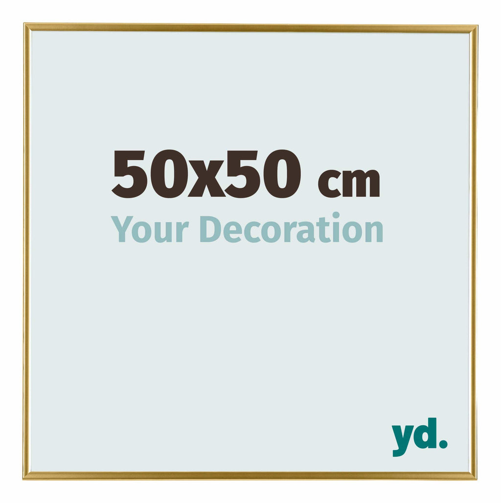 Evry Plastic Photo Frame 50x50cm Gold Front Size | Yourdecoration.nl