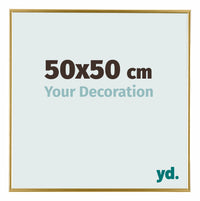 Evry Plastic Photo Frame 50x50cm Gold Front Size | Yourdecoration.nl