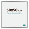 Evry Plastic Photo Frame 50x50cm Silver Front Size | Yourdecoration.com