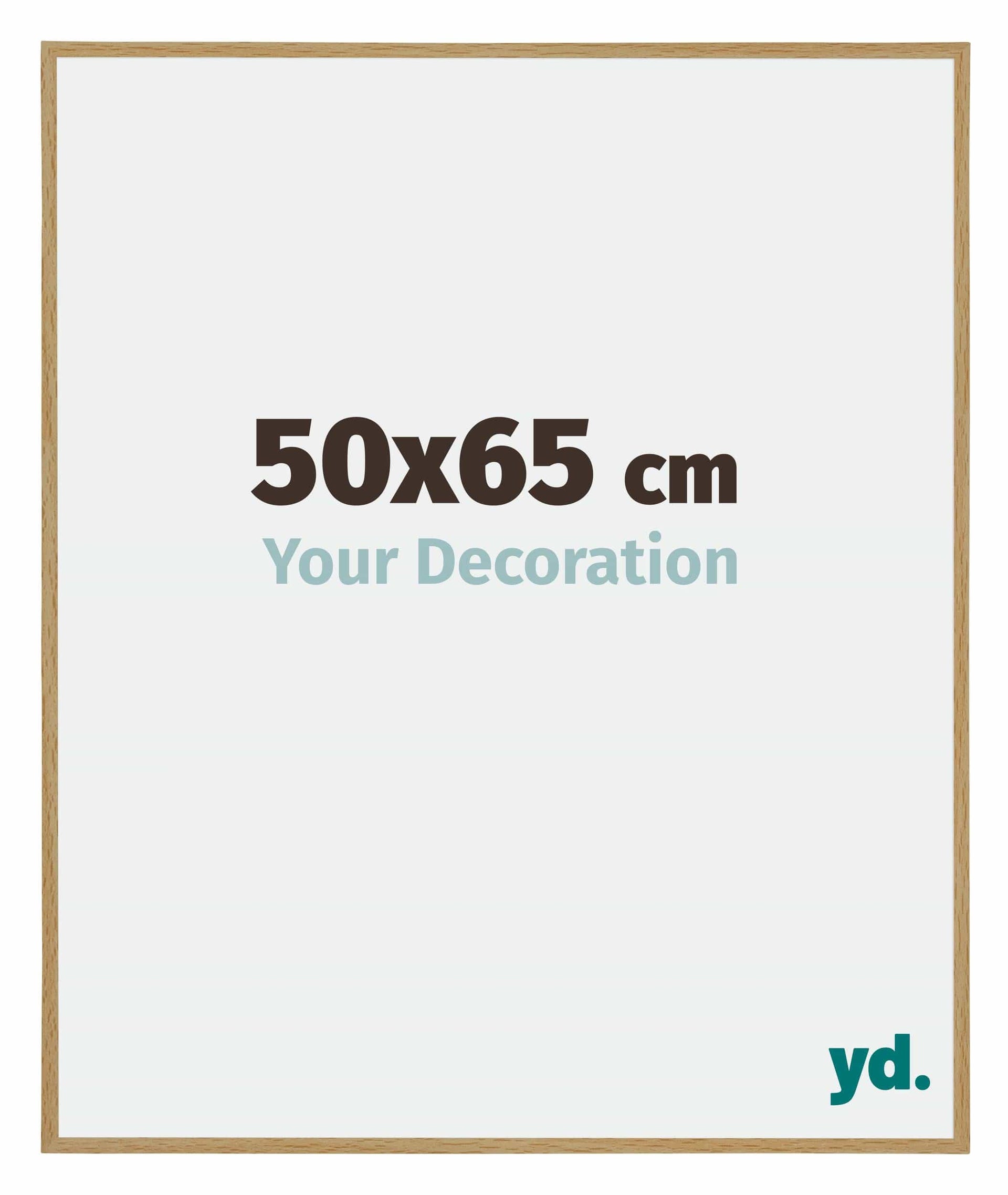 Evry Plastic Photo Frame 50x65cm Beech Light Front Size | Yourdecoration.com