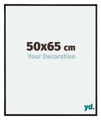 Evry Plastic Photo Frame 50x65cm Black Matt Front Size | Yourdecoration.com