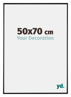 Evry Plastic Photo Frame 50x70cm Black High Gloss Front Size | Yourdecoration.com