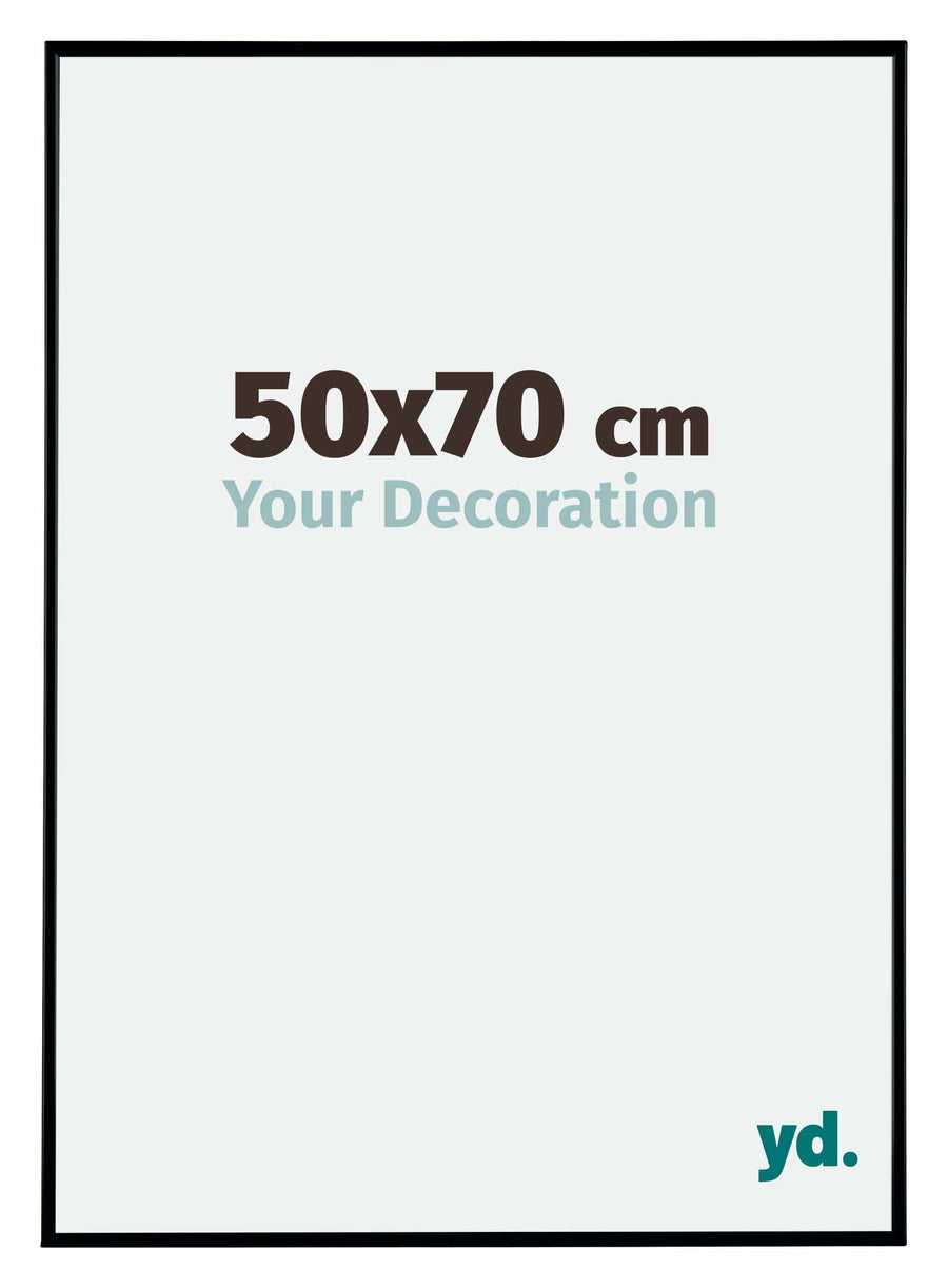 Evry Plastic Photo Frame 50x70cm Black Matt Front Size | Yourdecoration.com