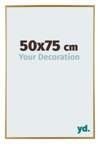 Evry Plastic Photo Frame 50x75cm Gold Front Size | Yourdecoration.com