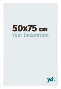 Evry Plastic Photo Frame 50x75cm White High Gloss Front Size | Yourdecoration.com
