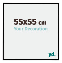 Evry Plastic Photo Frame 55x55cm Black Matt Front Size | Yourdecoration.com