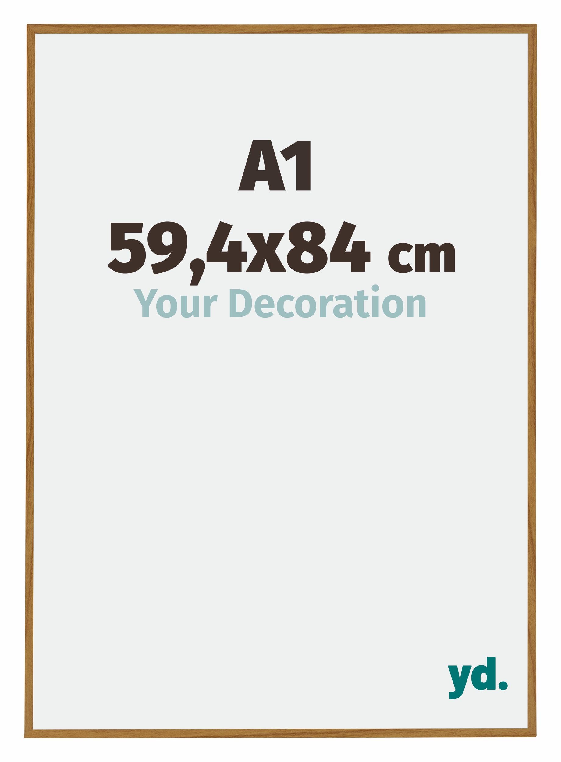 Evry Plastic Photo Frame 59 4x84cm A1 Beech Light Front Size | Yourdecoration.com
