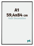Evry Plastic Photo Frame 59 4x84cm A1 Black High Gloss Front Size | Yourdecoration.com