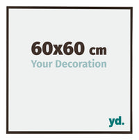 Evry Plastic Photo Frame 60x60cm Anthracite Front Size | Yourdecoration.com