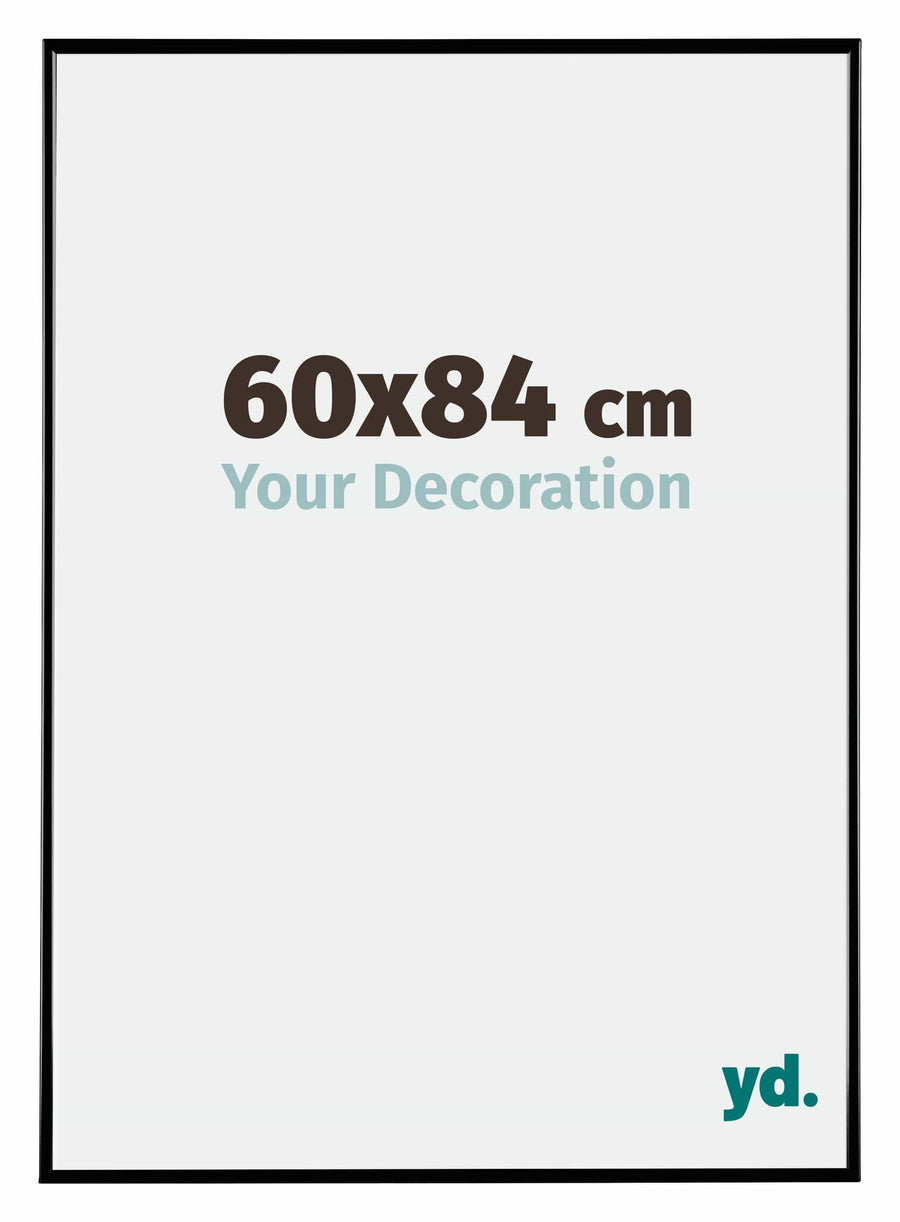 Evry Plastic Photo Frame 60x84cm Black High Gloss Front Size | Yourdecoration.com