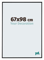 Evry Plastic Photo Frame 67x98cm Black Matte Front Size | Yourdecoration.com