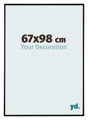 Evry Plastic Photo Frame 67x98cm Black Matte Front Size | Yourdecoration.com