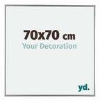 Evry Plastic Photo Frame 70x70cm Silver Front Size | Yourdecoration.com