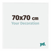 Evry Plastic Photo Frame 70x70cm White High Gloss Front Size | Yourdecoration.com