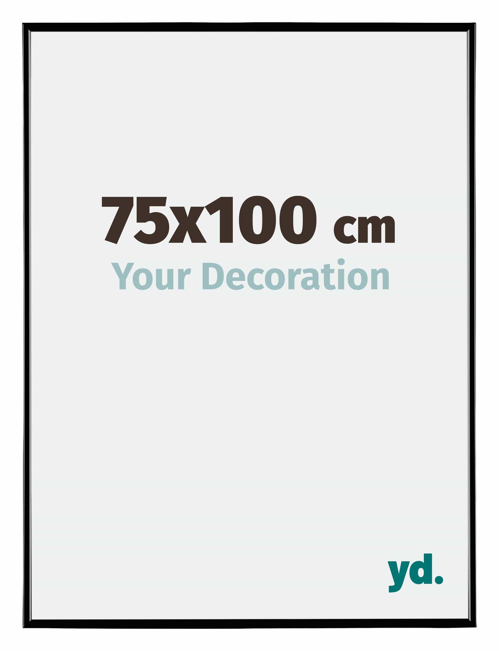 Evry Plastic Photo Frame 75x100cm Black High Gloss Front Size | Yourdecoration.com