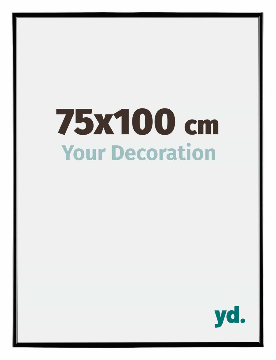Evry Plastic Photo Frame 75x100cm Black High Gloss Front Size | Yourdecoration.com