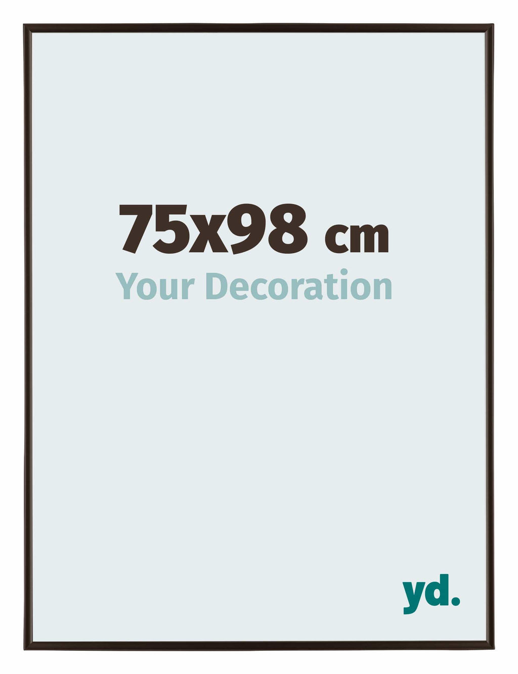 Evry Plastic Photo Frame 75x98cm Anthracite Front Size | Yourdecoration.com