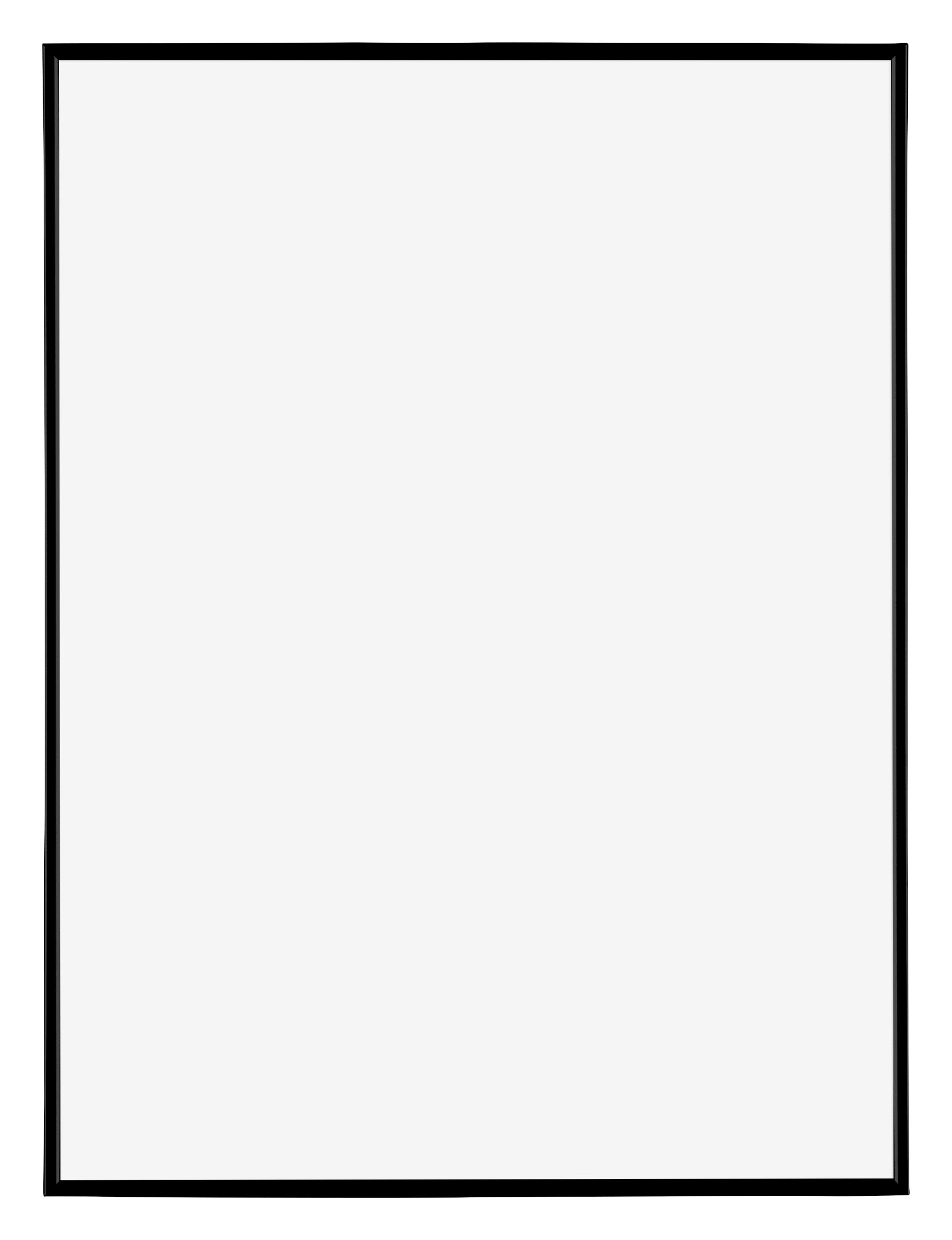 Evry Plastic Photo Frame 75x98cm Black Matte Front | Yourdecoration.com