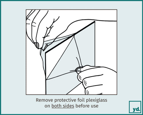 Remove protective film from photo frame | Yourdecoration.co.uk