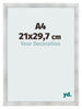 Photo Frame A4 - 21x29,7 cm - Aluminum Brushed - MDF - Pisa