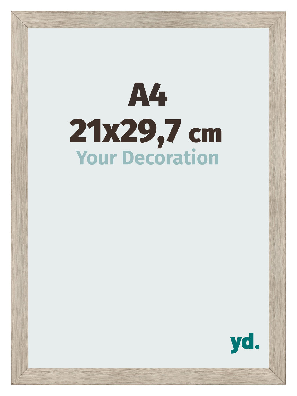 Photo Frame A4 - 21x29,7 cm - Oak Light - MDF - Pisa