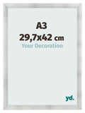 Photo Frame A3 - 29,7x42 cm - Aluminum Brushed - MDF - Pisa