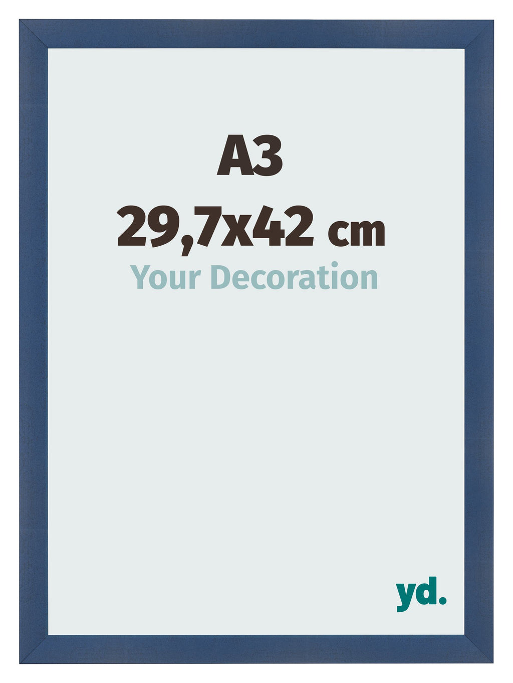Photo Frame A3 - 29,7x42 cm - Dark Blue Swept - MDF - Pisa