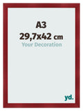 Photo Frame A3 - 29,7x42 cm - Wine Red Swept - MDF - Pisa