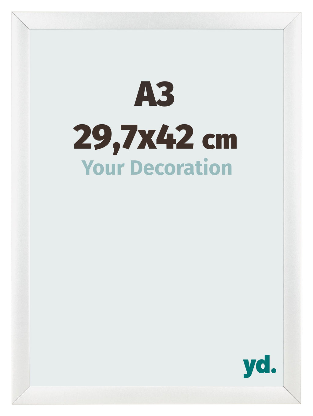 Photo Frame A3 - 29,7x42 cm - White High Gloss - MDF - Pisa