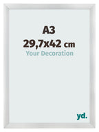 Photo Frame A3 - 29,7x42 cm - Silver Matte - MDF - Pisa