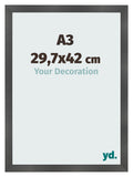 Photo Frame A3 - 29,7x42 cm - Black Matte - MDF - Pisa