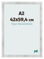 Photo Frame A2 - 42x59,4 cm - Aluminum Brushed - MDF - Pisa