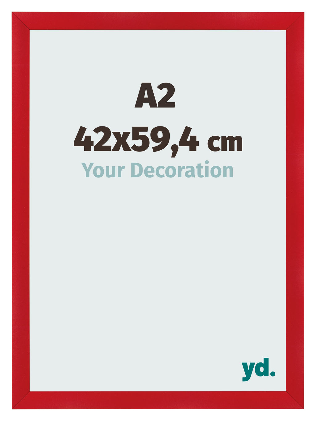 Photo Frame A2 - 42x59,4 cm - Red - MDF - Pisa