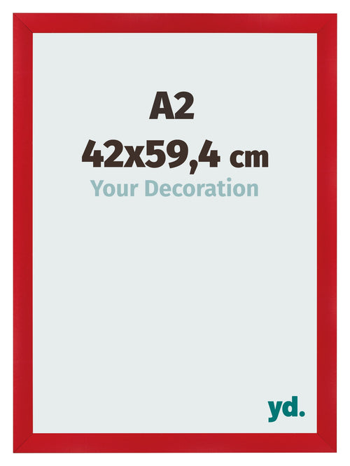 Photo Frame A2 - 42x59,4 cm - Red - MDF - Pisa