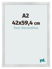 Photo Frame A2 - 42x59,4 cm - Silver Matte - MDF - Pisa
