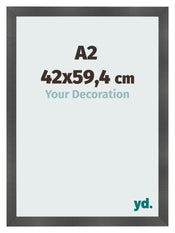 Photo Frame A2 - 42x59,4 cm - Black Matte - MDF - Pisa