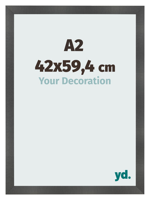 Photo Frame A2 - 42x59,4 cm - Black Matte - MDF - Pisa