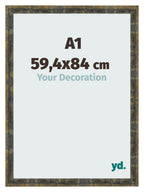 Photo Frame A1 - 59,4x84 cm - Blue Gold Melange - MDF - Pisa