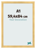 Photo Frame A1 - 59,4x84 cm - Gold Matte - MDF - Pisa