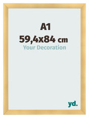 Photo Frame A1 - 59,4x84 cm - Gold Matte - MDF - Pisa