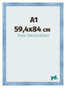 Photo Frame A1 - 59,4x84 cm - Clear Blue Swept - MDF - Pisa
