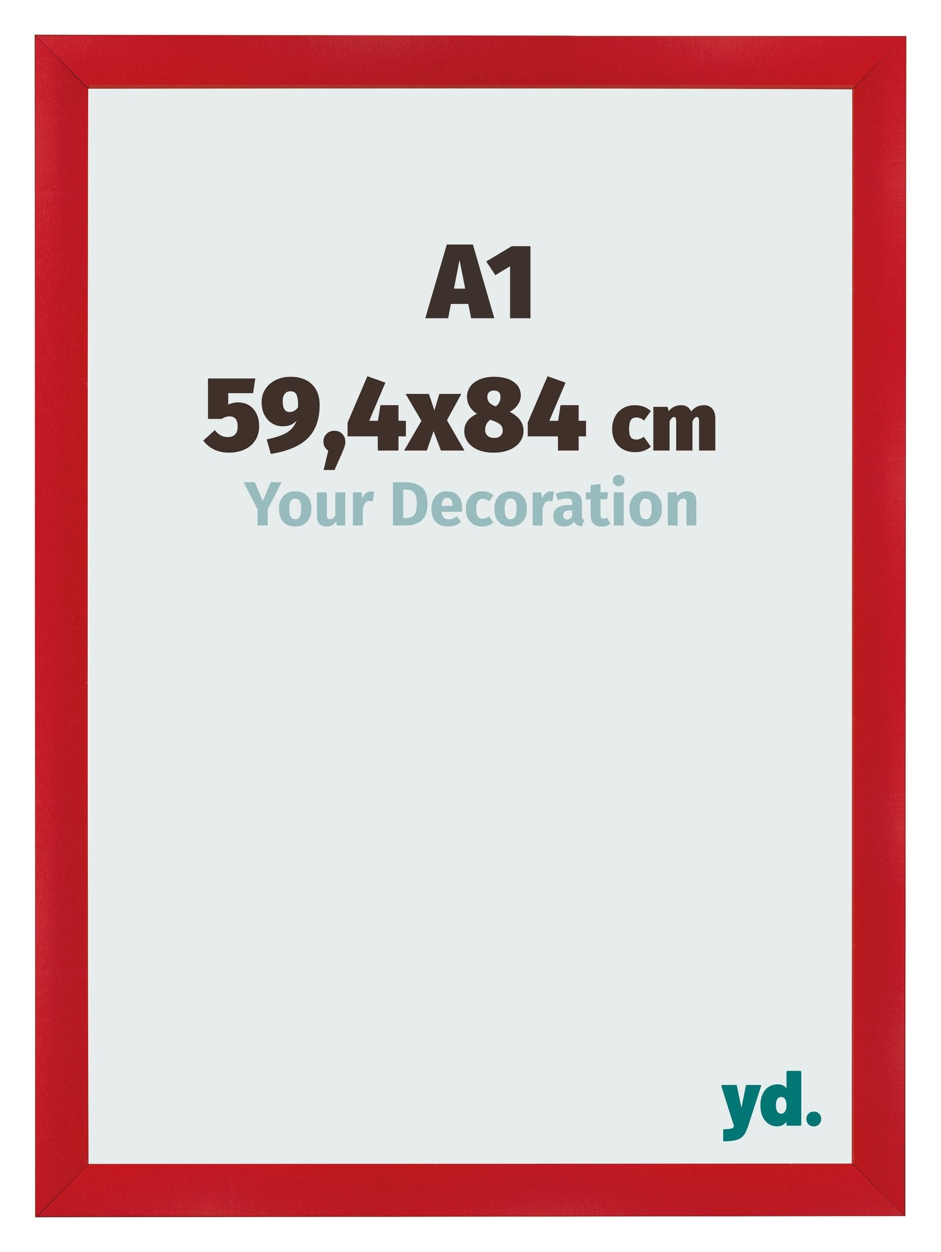 Photo Frame A1 - 59,4x84 cm - Red - MDF - Pisa