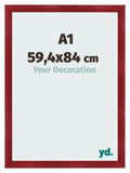 Photo Frame A1 - 59,4x84 cm - Wine Red Swept - MDF - Pisa