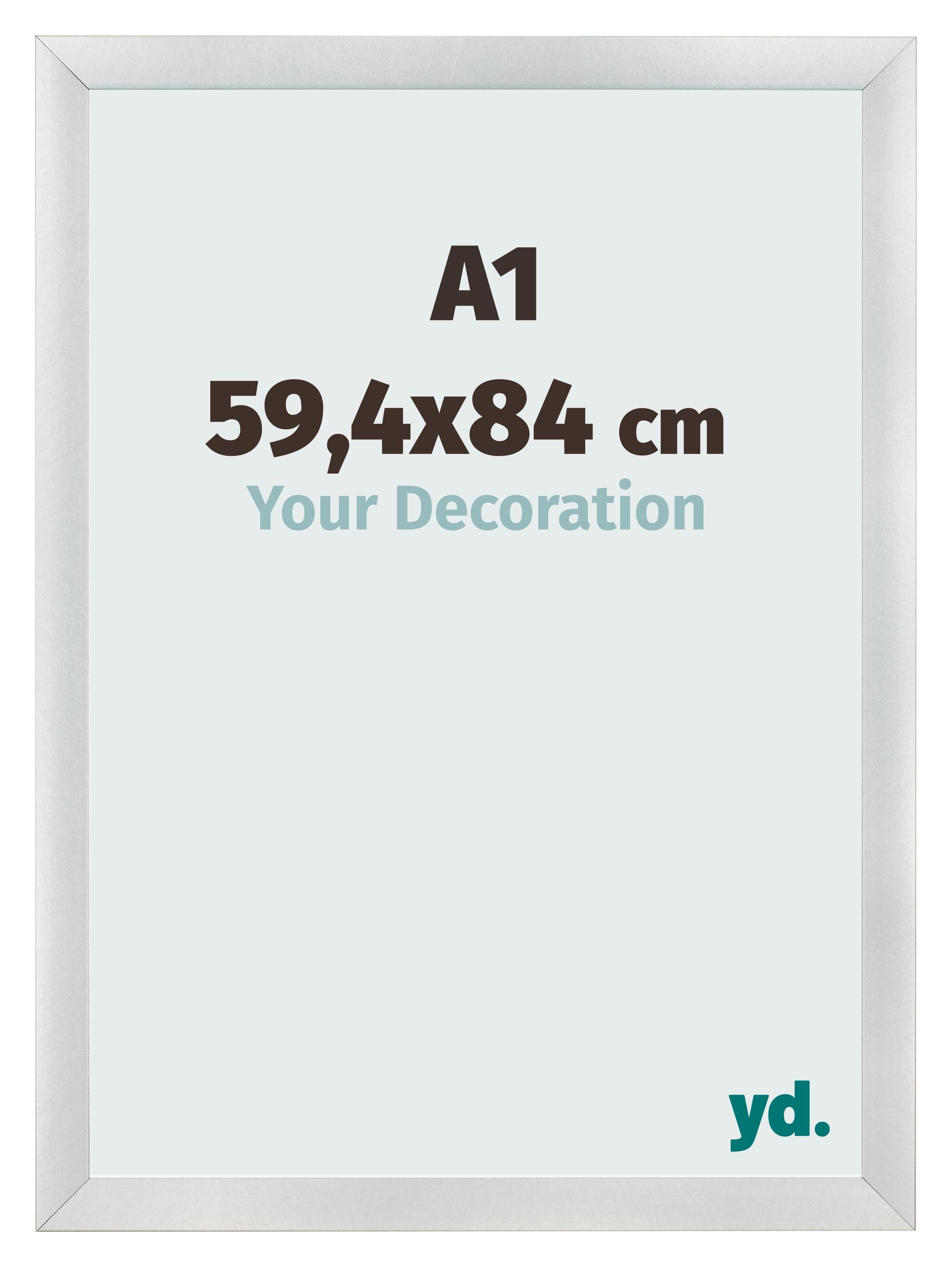 Photo Frame A1 - 59,4x84 cm - Silver Matte - MDF - Pisa