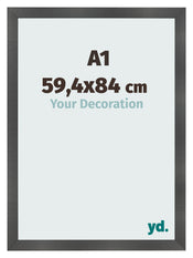Photo Frame A1 - 59,4x84 cm - Black Matte - MDF - Pisa