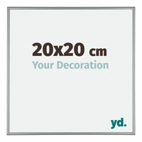 Kent Aluminium Photo Frame 20x20cm Platinum Front Size | Yourdecoration.com