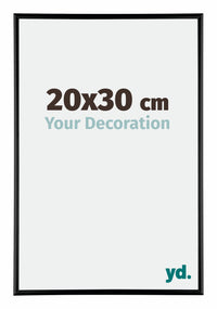 Kent Aluminium Photo Frame 20x30cm Black High Gloss Front Size | Yourdecoration.com